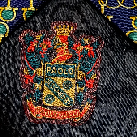 Paulo Gucci silk vintage men’s tie - Picture 6 of 8